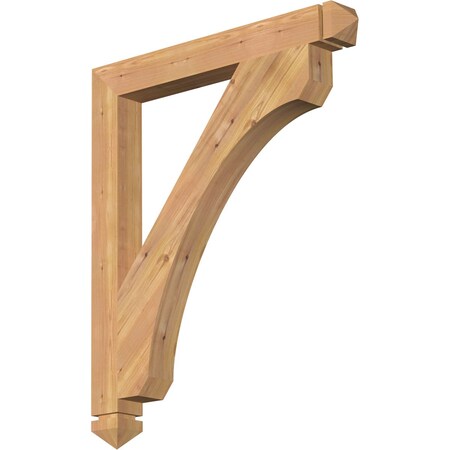 Legacy Arts & Crafts Smooth Bracket, Western Red Cedar, 3 1/2W X 32D X 38H